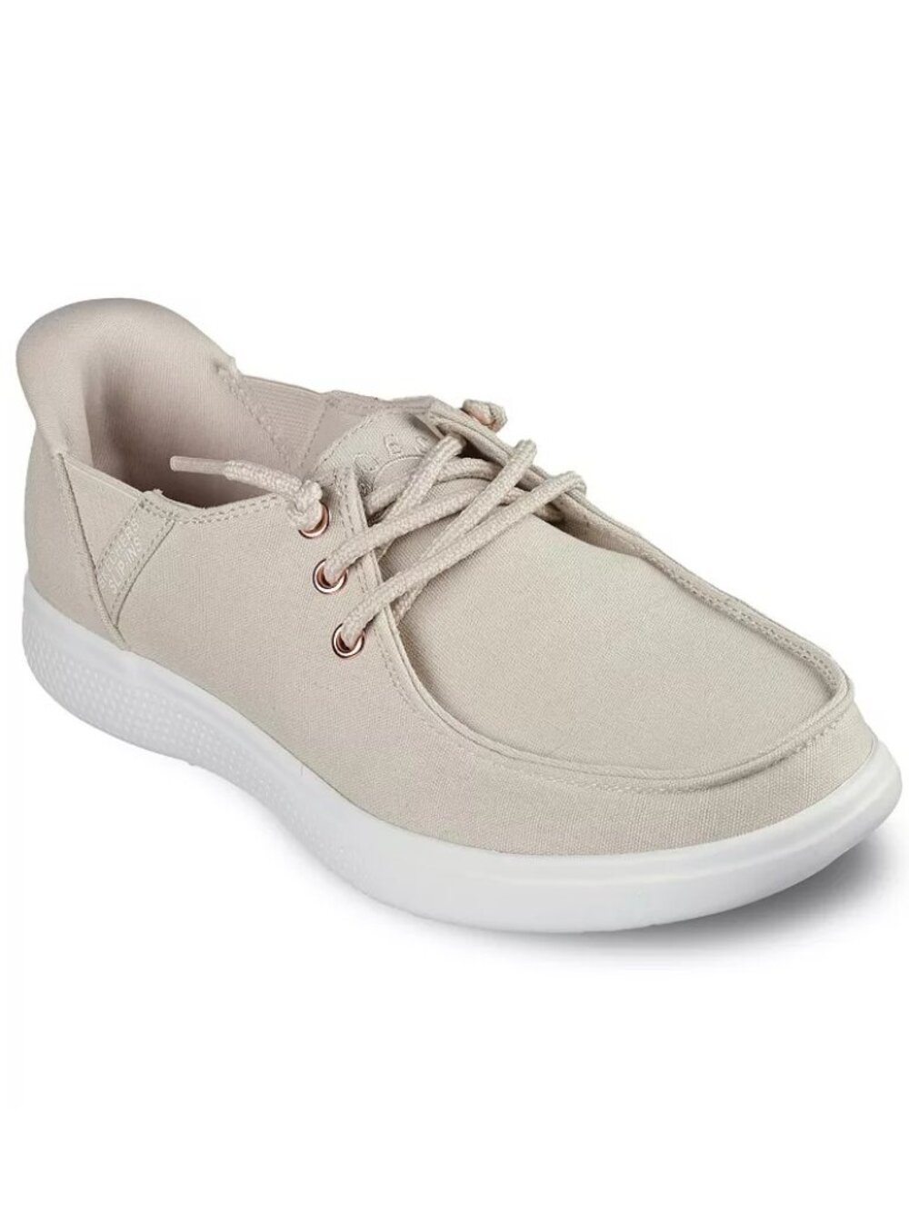 New Women's Skechers Bob's Vegan Skip Cute Spot Twist Slip-Ins Size 9 Natural